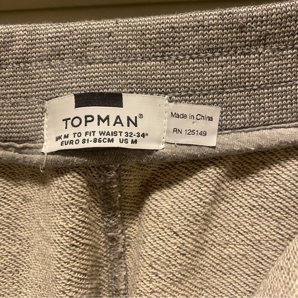 Topman Zip Fly Jogger Sweatpants Medium - Picture 2 of 10